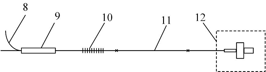 Optical fiber femtosecond laser mode locking device based on semiconductor saturable absorber mirror