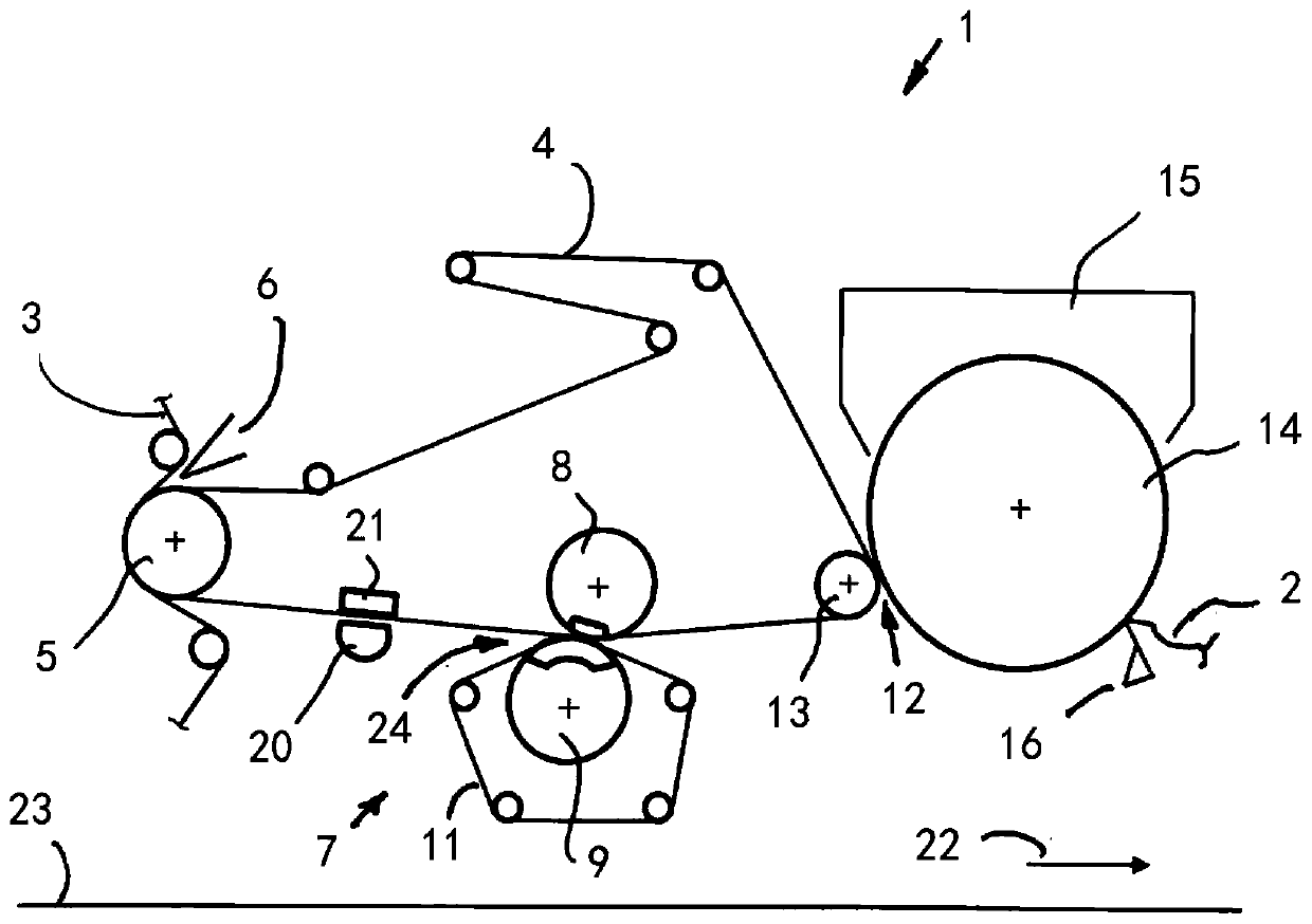 Method and machine for manufacturing a fibrous material web