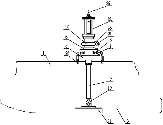 Device for measuring hydrodynamic force interference among multiple ships