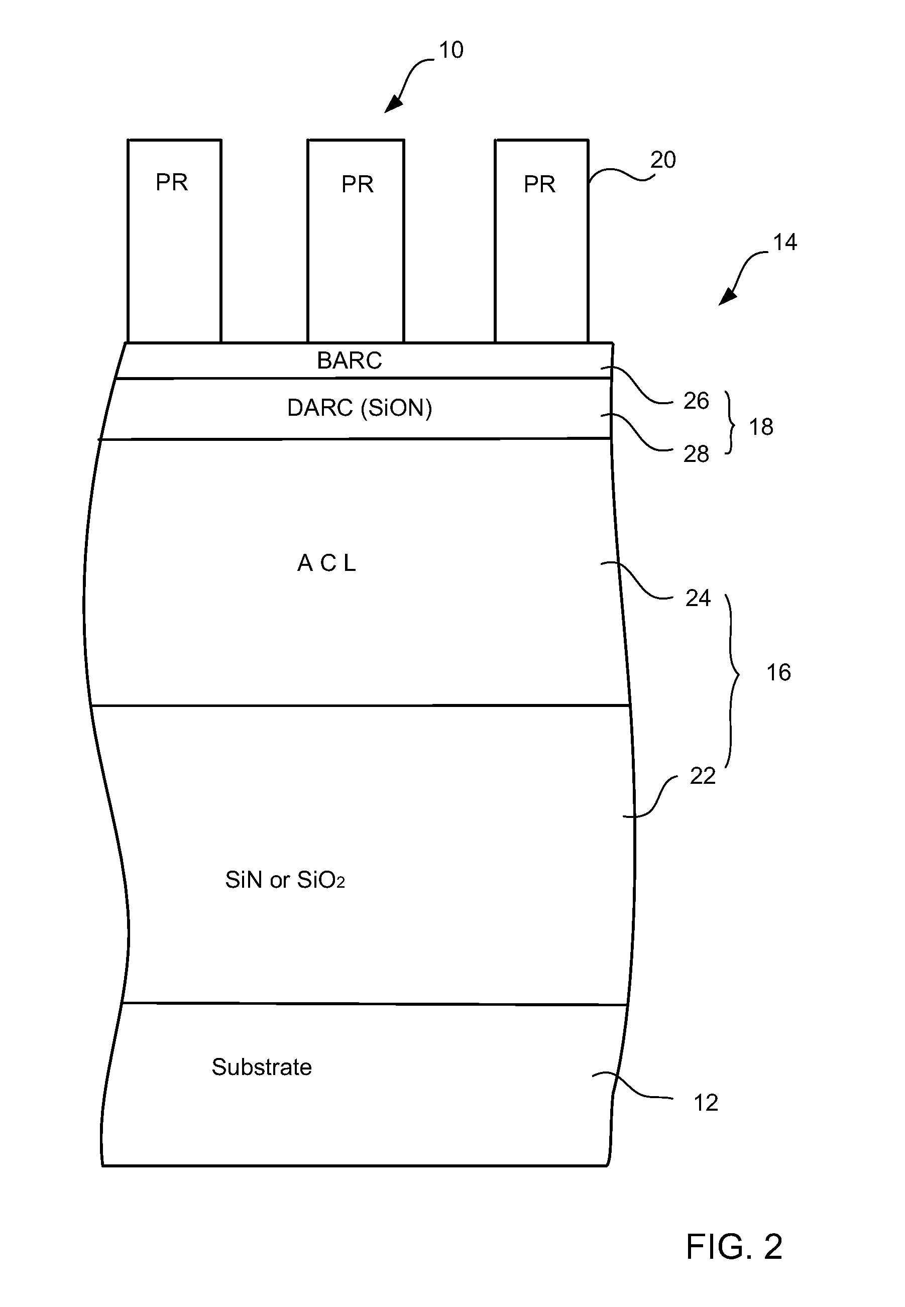 Method for reducing line width roughness with plasma pre-etch treatment on photoresist