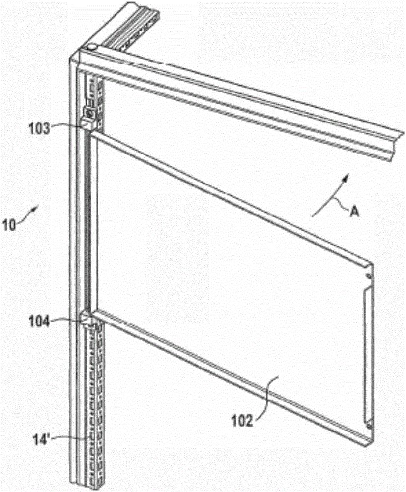 Profiled frame of a frame structure for an electrical enclosure or a distribution cabinet