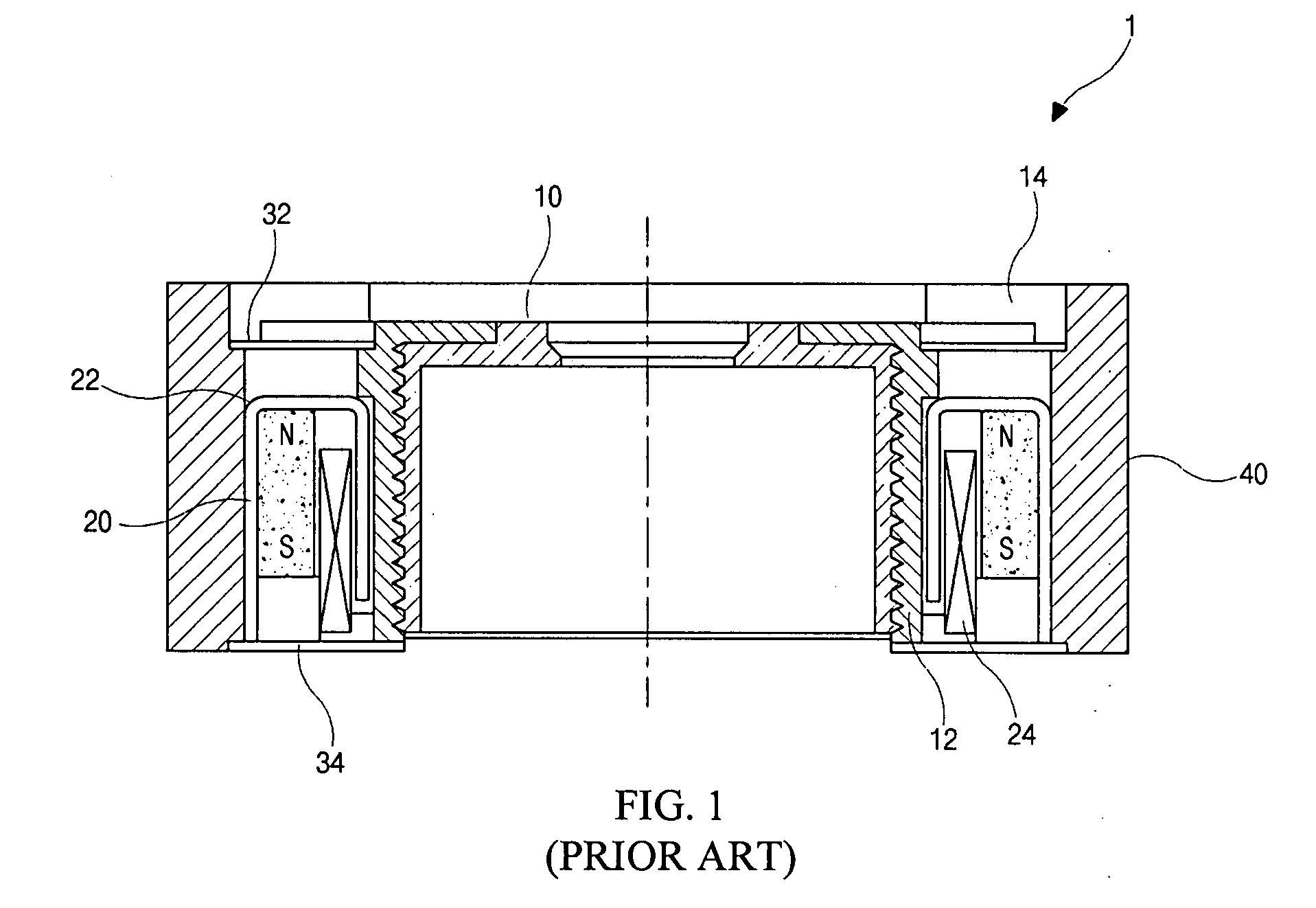 Lens assembly with actuating means and auto-focus controlling apparatus having the same