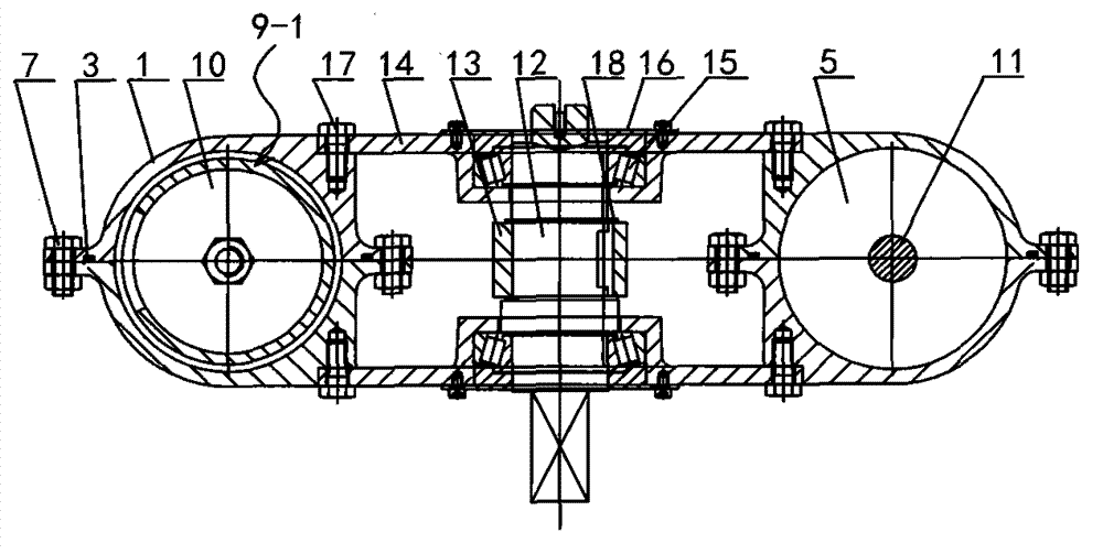 Annular piston type pneumatic actuating mechanism