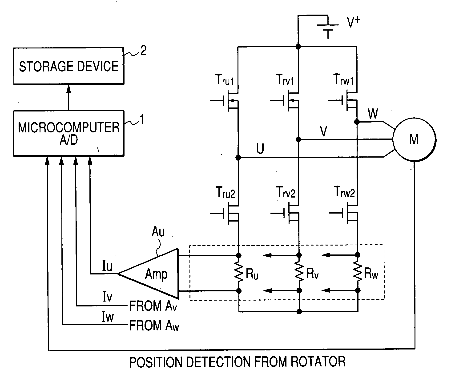 Apparatus for correcting current value of three-phase electric motor and correcting method