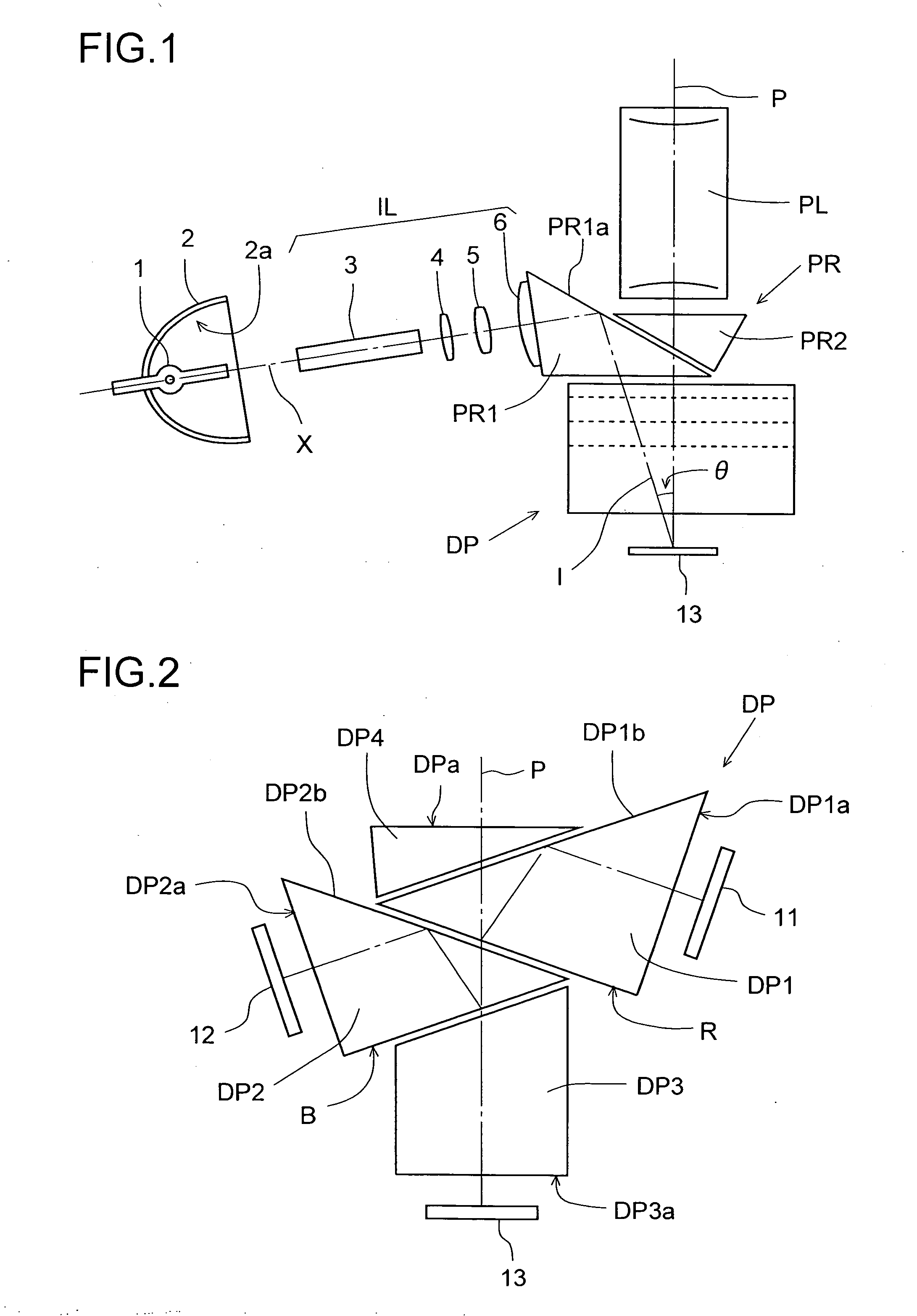 Dichroic prism, and prism unit and image projection apparatus employing same