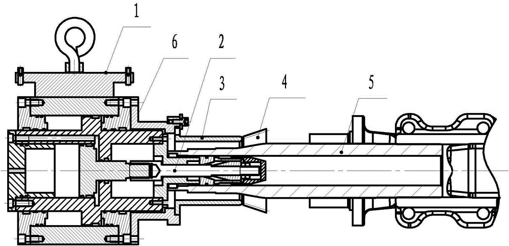 Single-head press-fitting machine for rear axle hub bearing inner ring