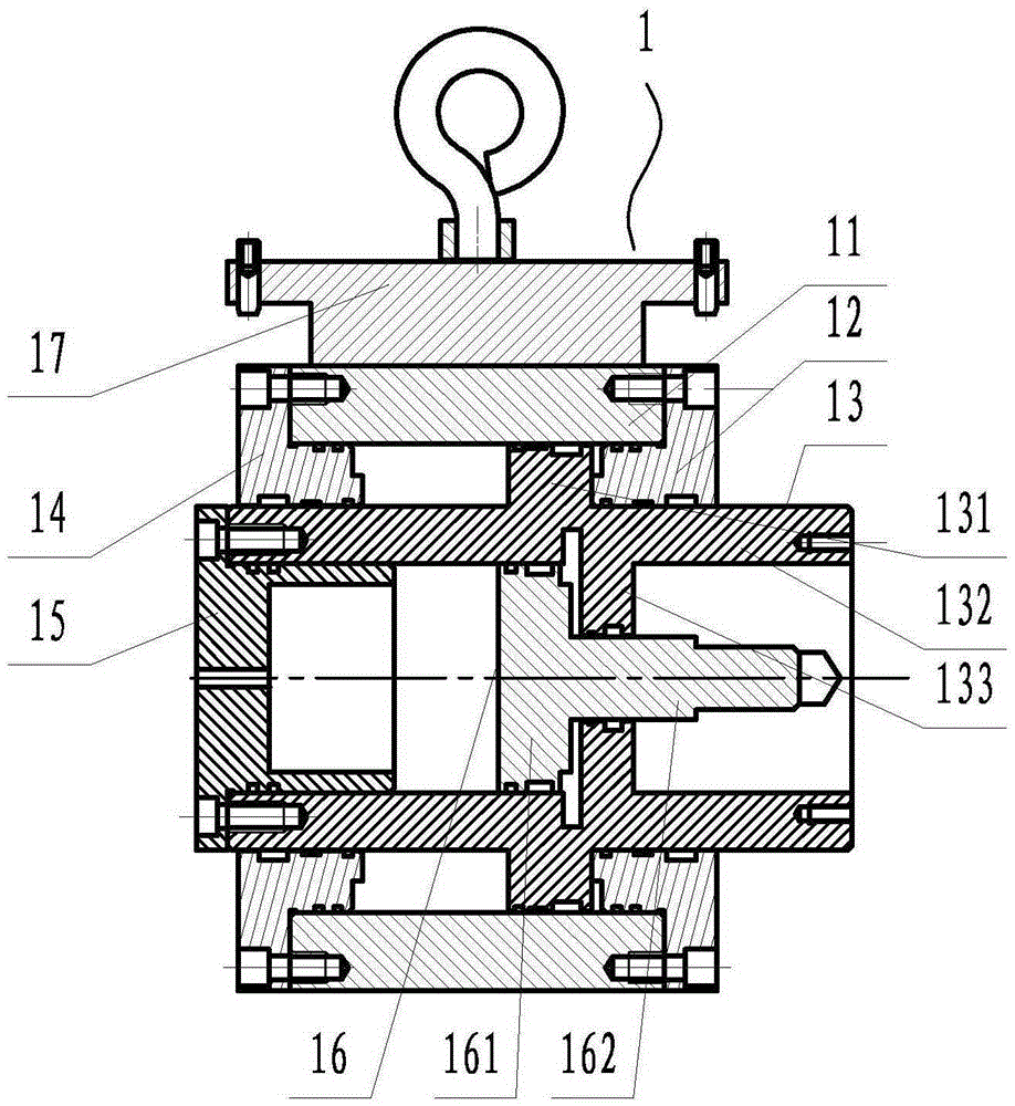 Single-head press-fitting machine for rear axle hub bearing inner ring