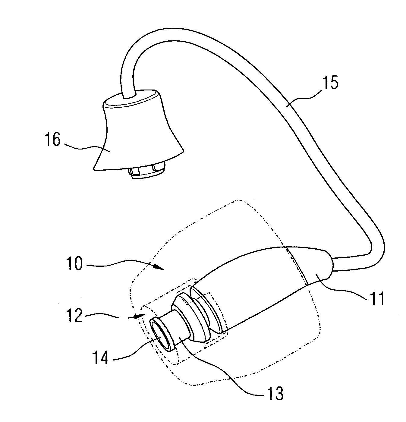Ear modld with adapter seal