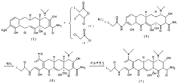 Method for preparing tigecycline intermediate and salt thereof