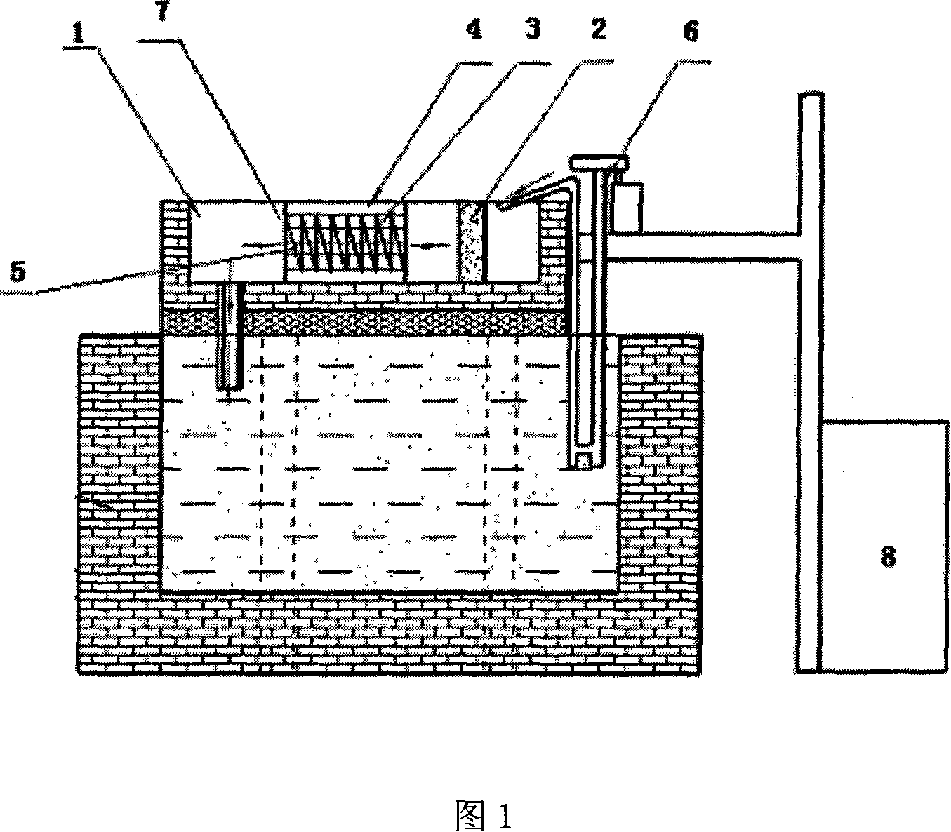 Composite purification device for continuously removing zinc slag in heat zinc coating liquid