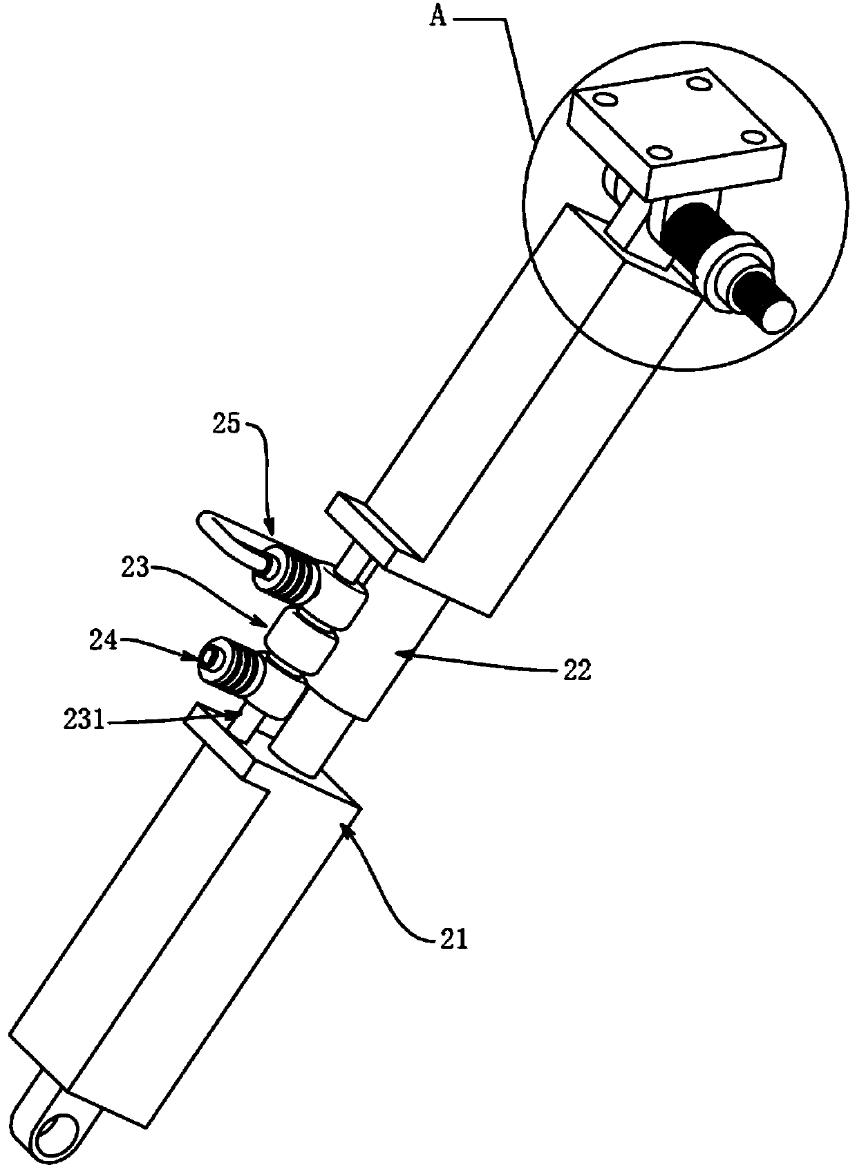 Vibration reducing support for pipeline hoisting