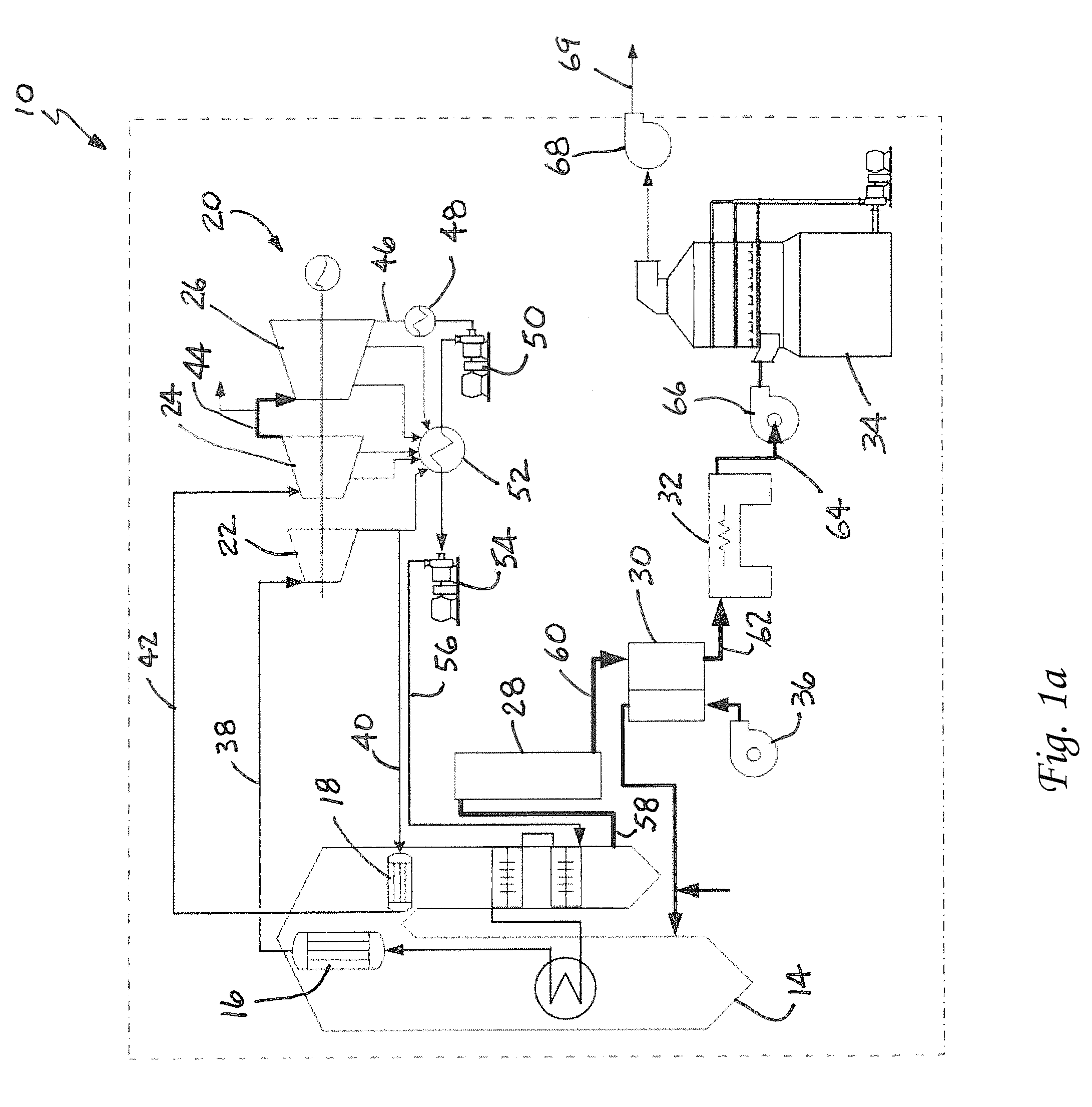Method for removing CO2 from coal-fired power plant flue gas using ammonia as the scrubbing solution, with a chemical additive for reducing NH3 losses, coupled with a membrane for concentrating the CO2 stream to the gas stripper