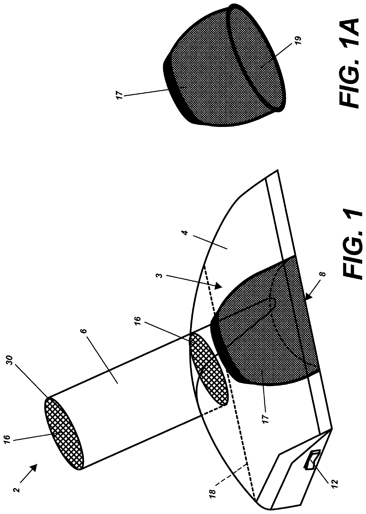 Waste collection attachment for vacuum of leaf blower and method of use
