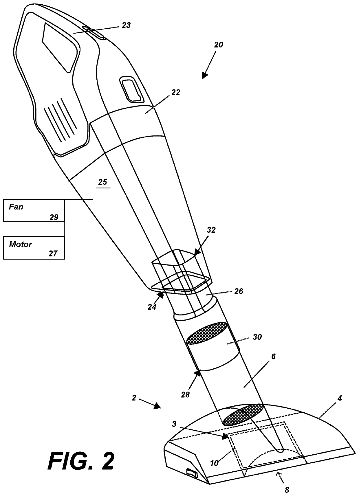 Waste collection attachment for vacuum of leaf blower and method of use