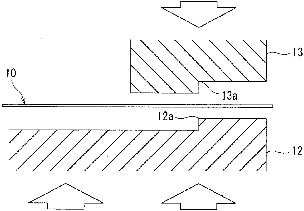 Method for manufacturing stretch flange molded component