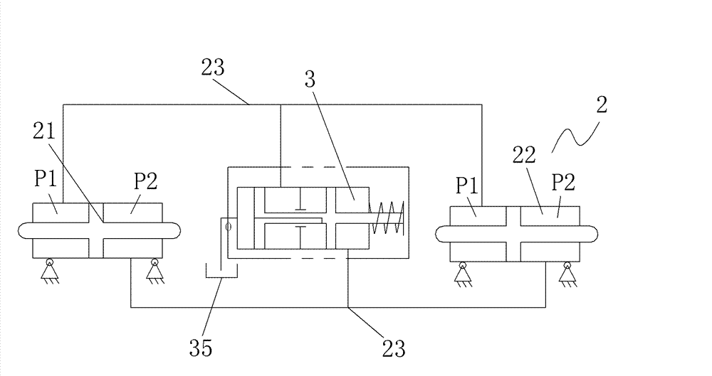 Hydrostatic system, hydrostatic steering system and hydrostatic pressure-limiting oil replenishing device thereof