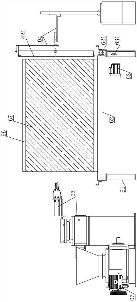 Four-side winding packaging film thermal cutting intelligent film dismounting equipment