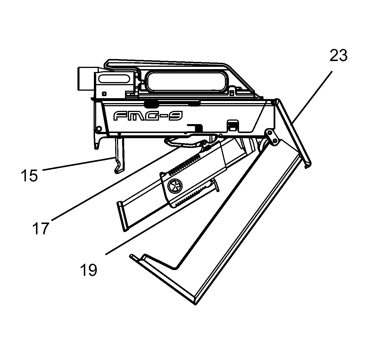 Foldable firearm