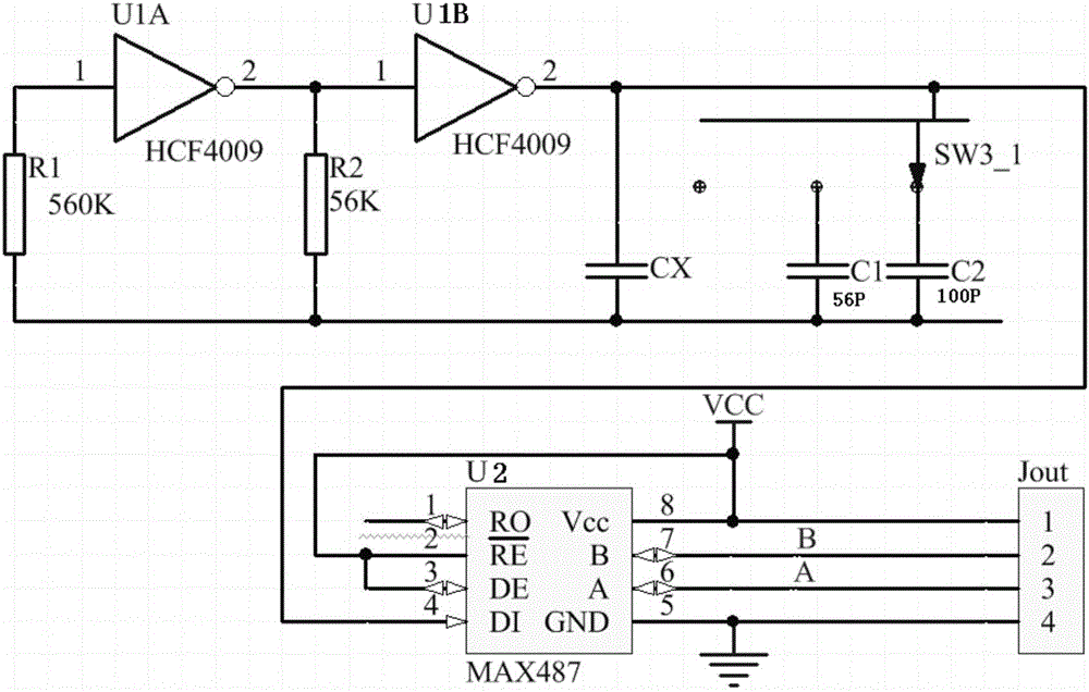 Method and device for detecting material level in material bin