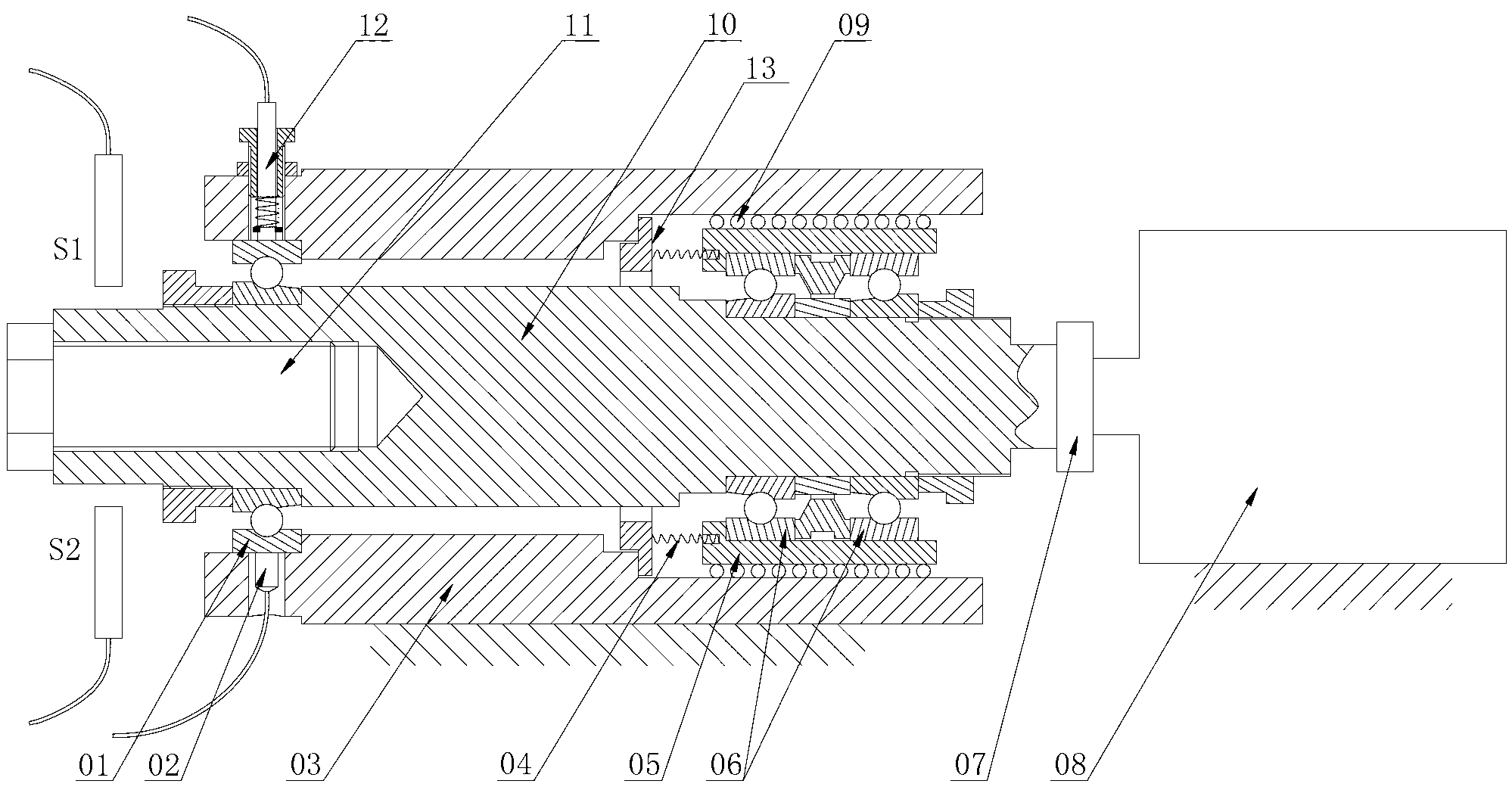 Device and method for testing bearing precision performance and method for determining bearing precision initial failure part