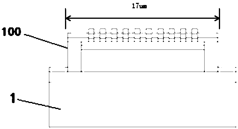 Bridge-type thermal film microheater, preparation method, and electronic nose array