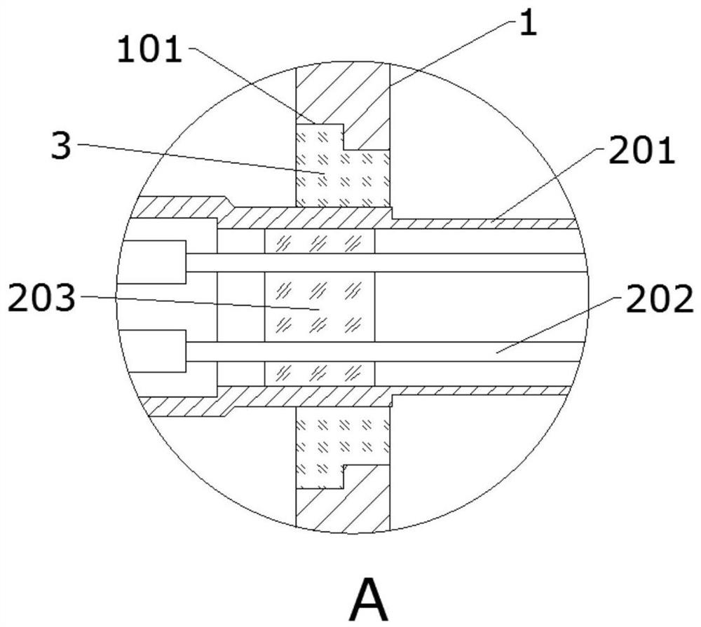 Titanium alloy hermetically sealed connector and production process thereof