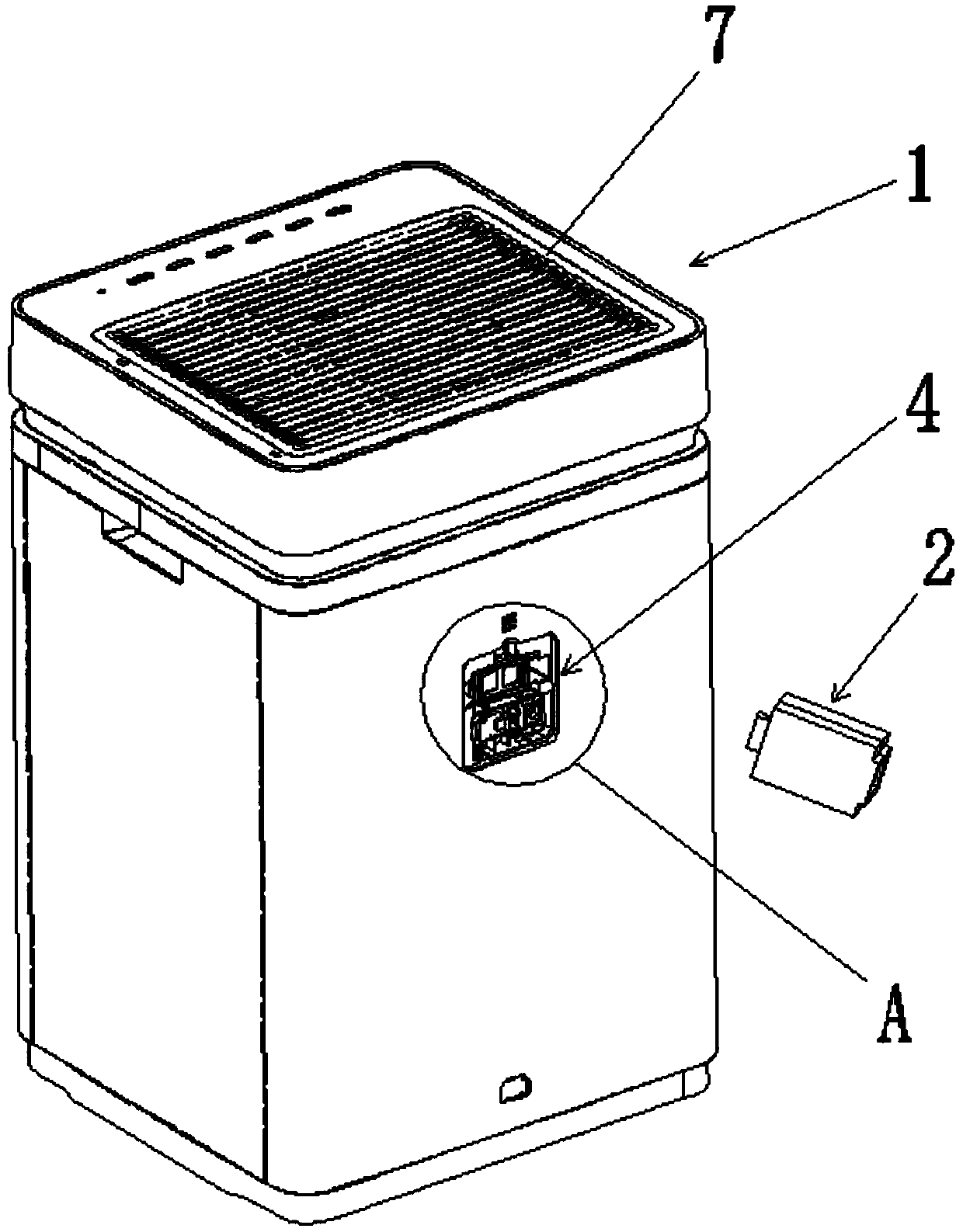 Air purifier with sensor for monitoring formaldehyde