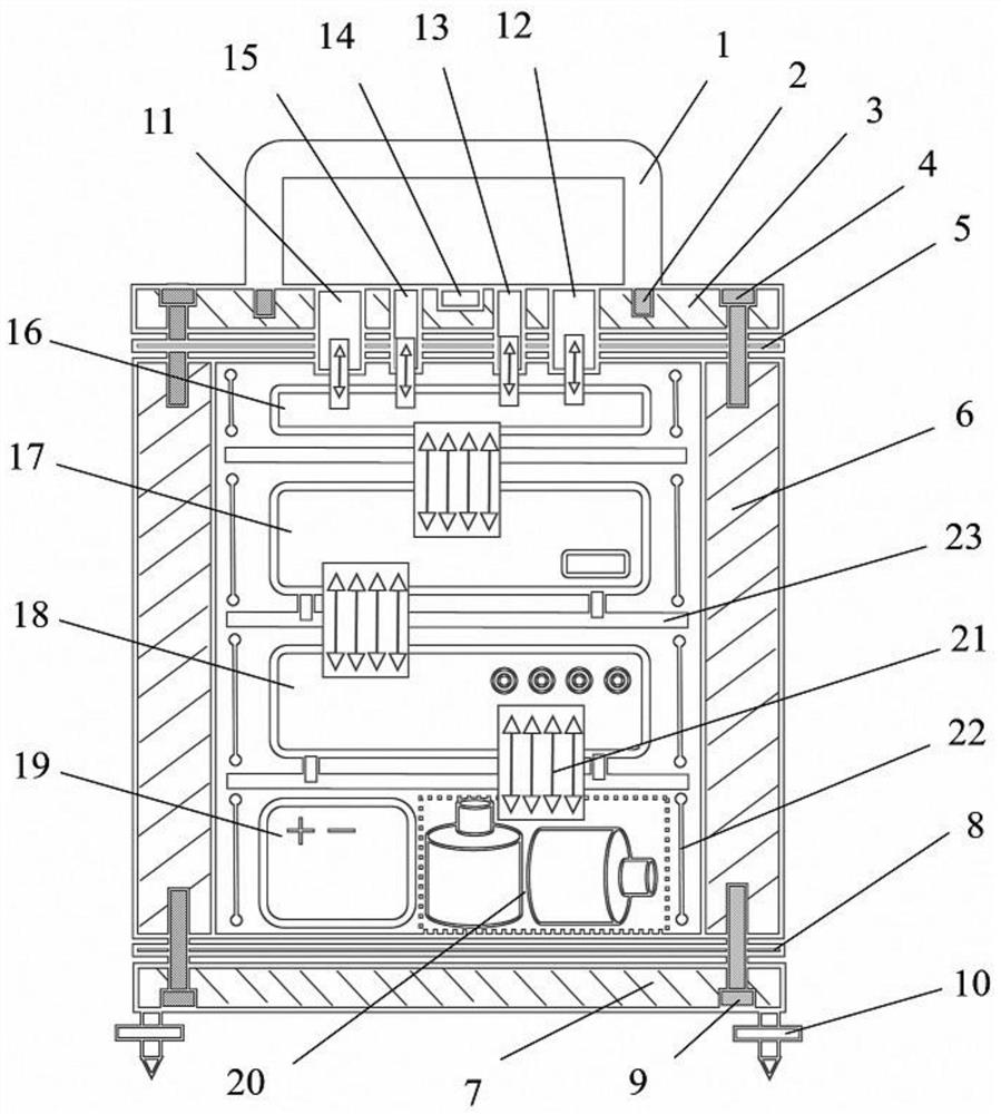 Integrated three-axis acquisition and storage device for low-frequency environment vibration signals