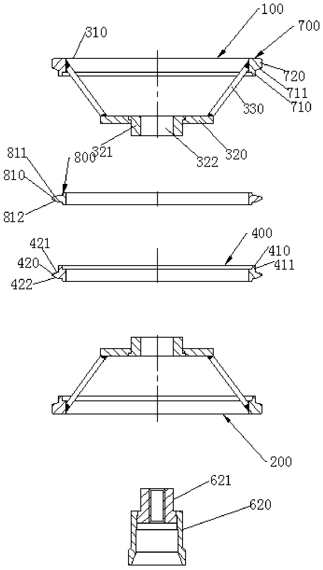 Transmission belt forming die capable of reversible repeated installation and method for disassembling and assembling transmission belt