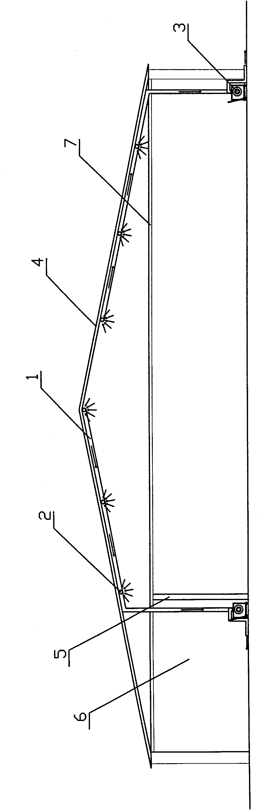 Method and device for preventing moisture condensation of roof of textile workshop