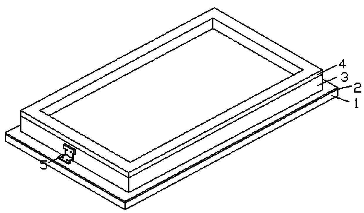 Forming mold for foamed cement board and method for preparing foamed cement board