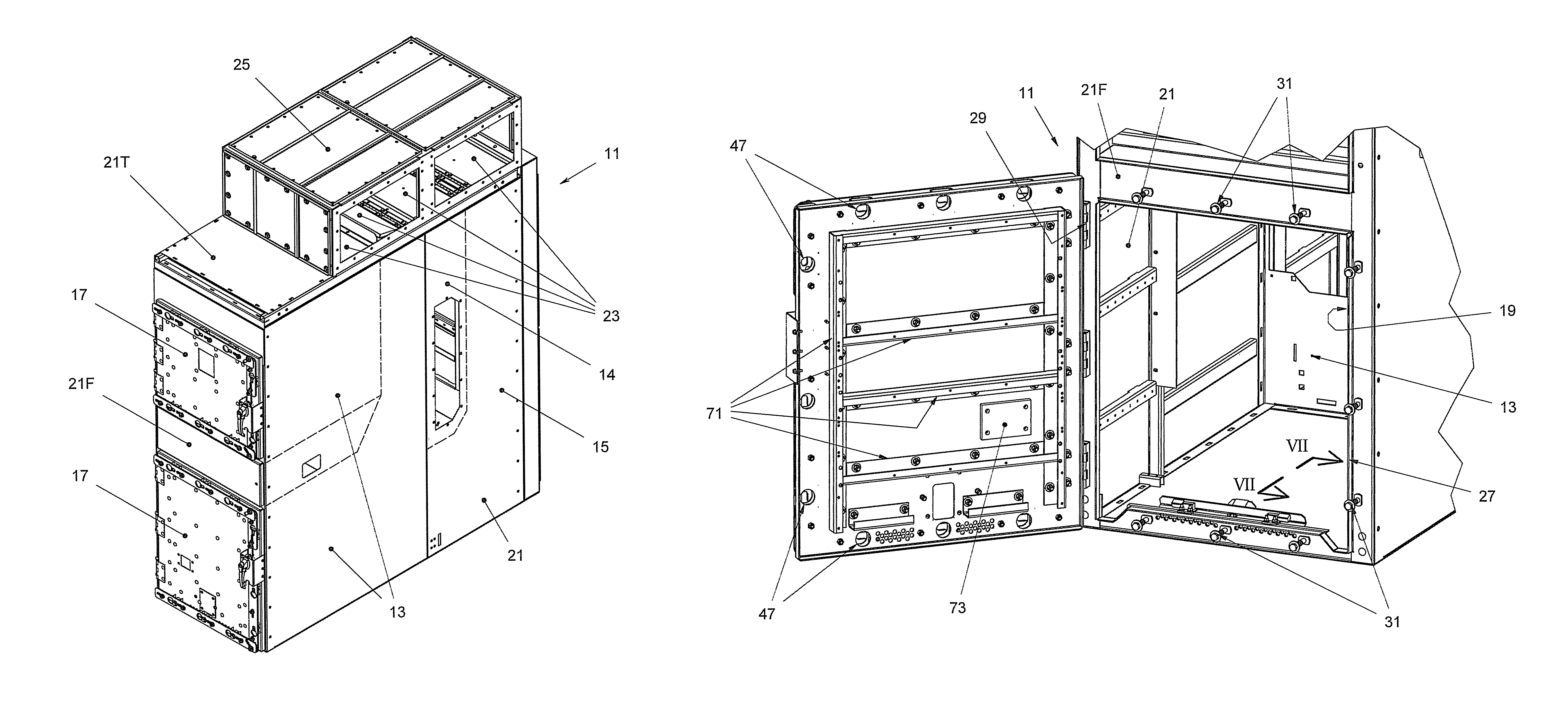 Arc-resistant switchgear enclosure with door latch mechanism