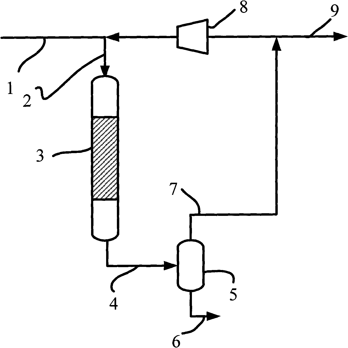 Method for coproducing substitute natural gas through coal liquefaction