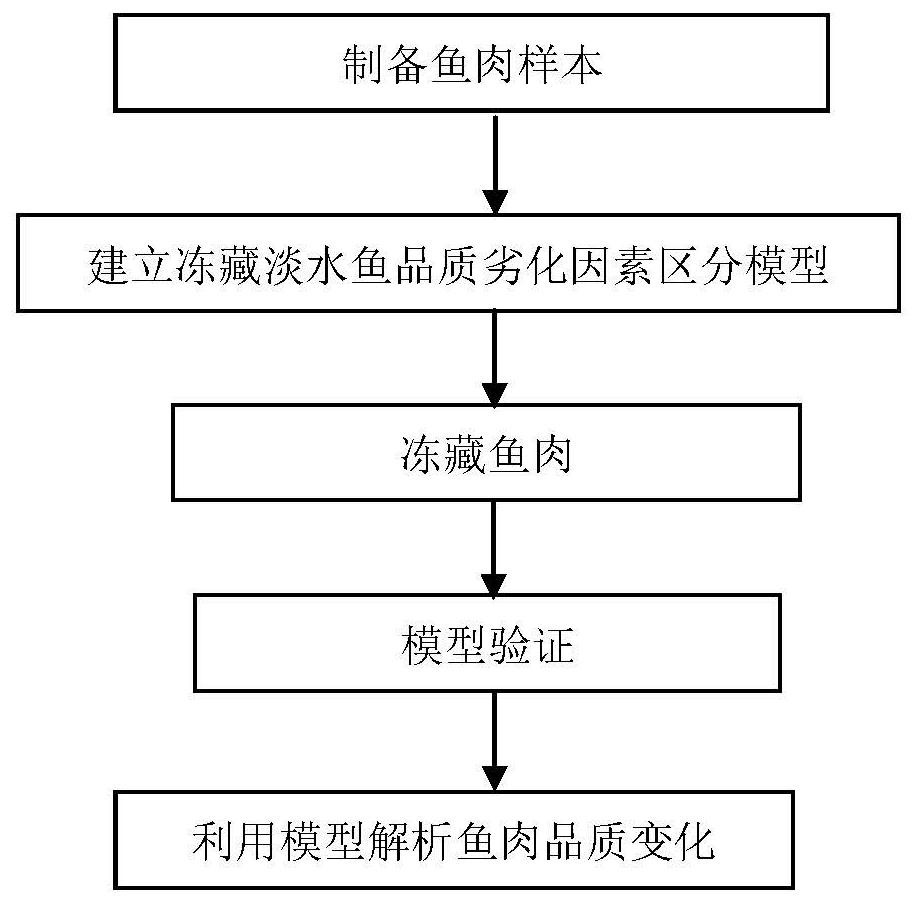 A model analysis method and its application to distinguish the factors affecting the quality deterioration of frozen freshwater fish meat