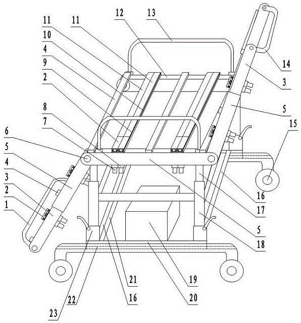 Arm type automatic transfer chair