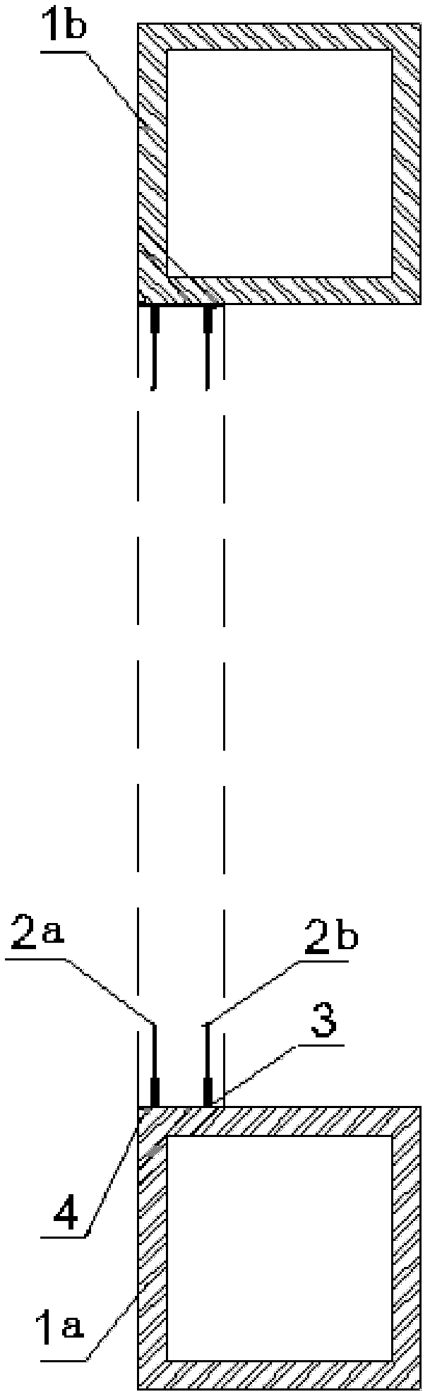 Thin-wall cast-in-situ concrete enclosure structure and steel structure flexible connection and water stop treatment method