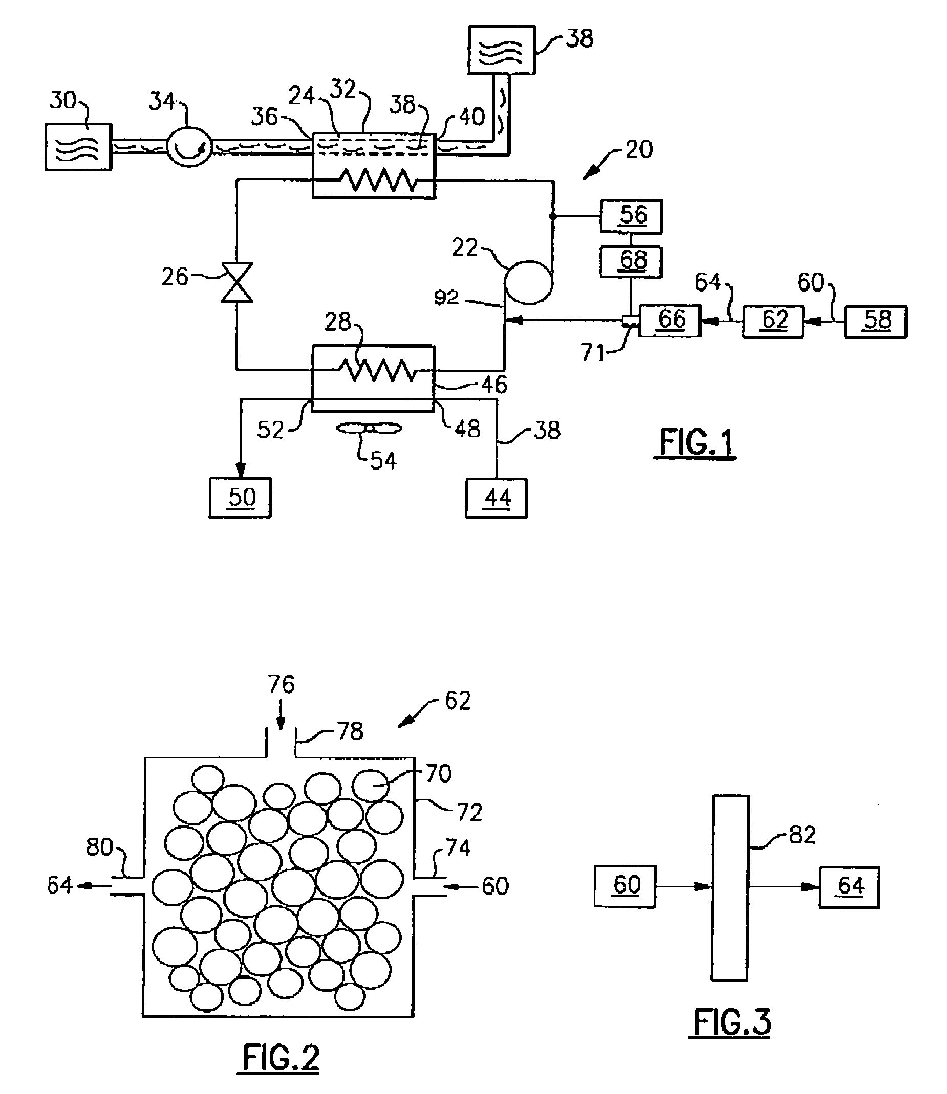 Method for extracting carbon dioxide for use as a refrigerant in a vapor compression system