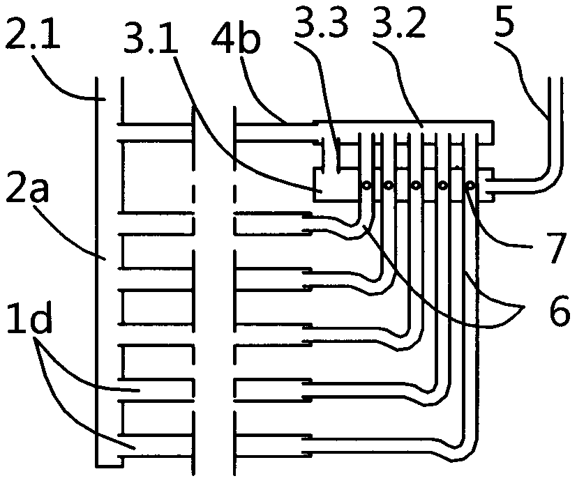 Efficient evaporator of separated gravity assisted heat pipe