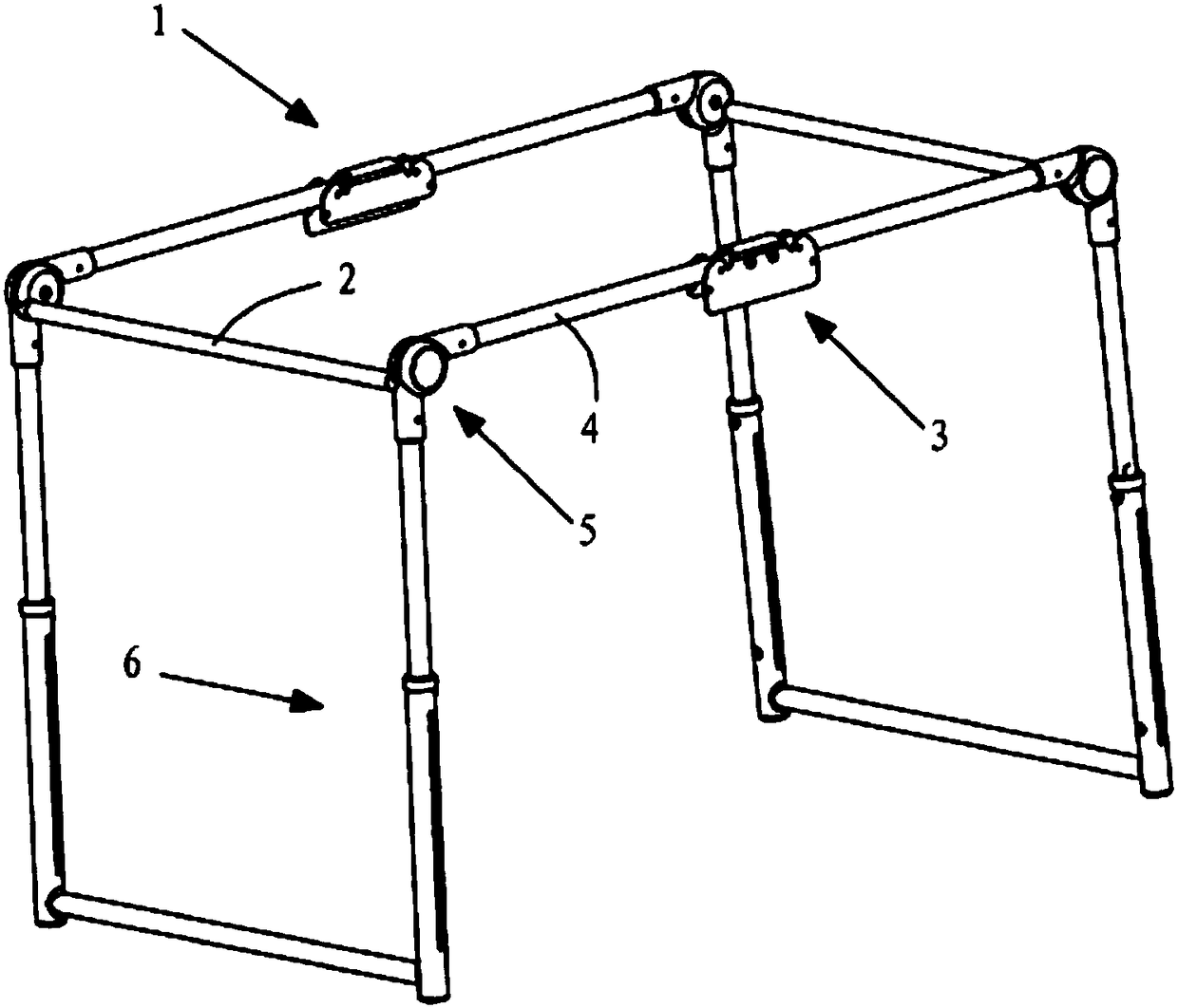 Foldable baby's crib