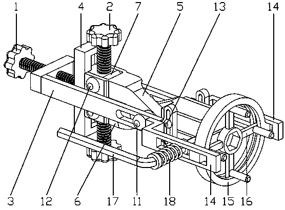 Integrated brake cable tightness adjusting device