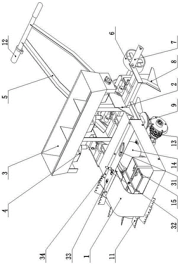 Self-propelled electric mountainous large-width precision seeder