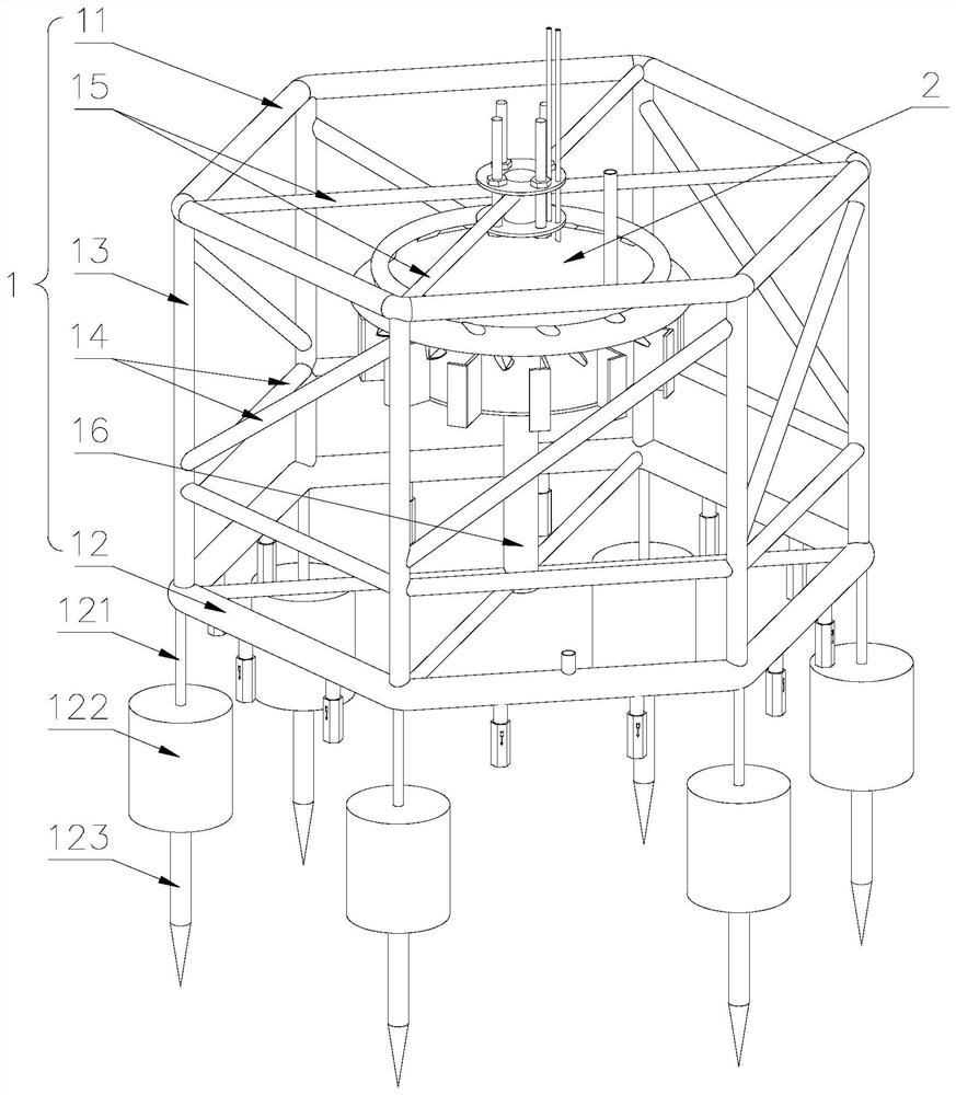 Air supplementing device for settleable fish culture net cage