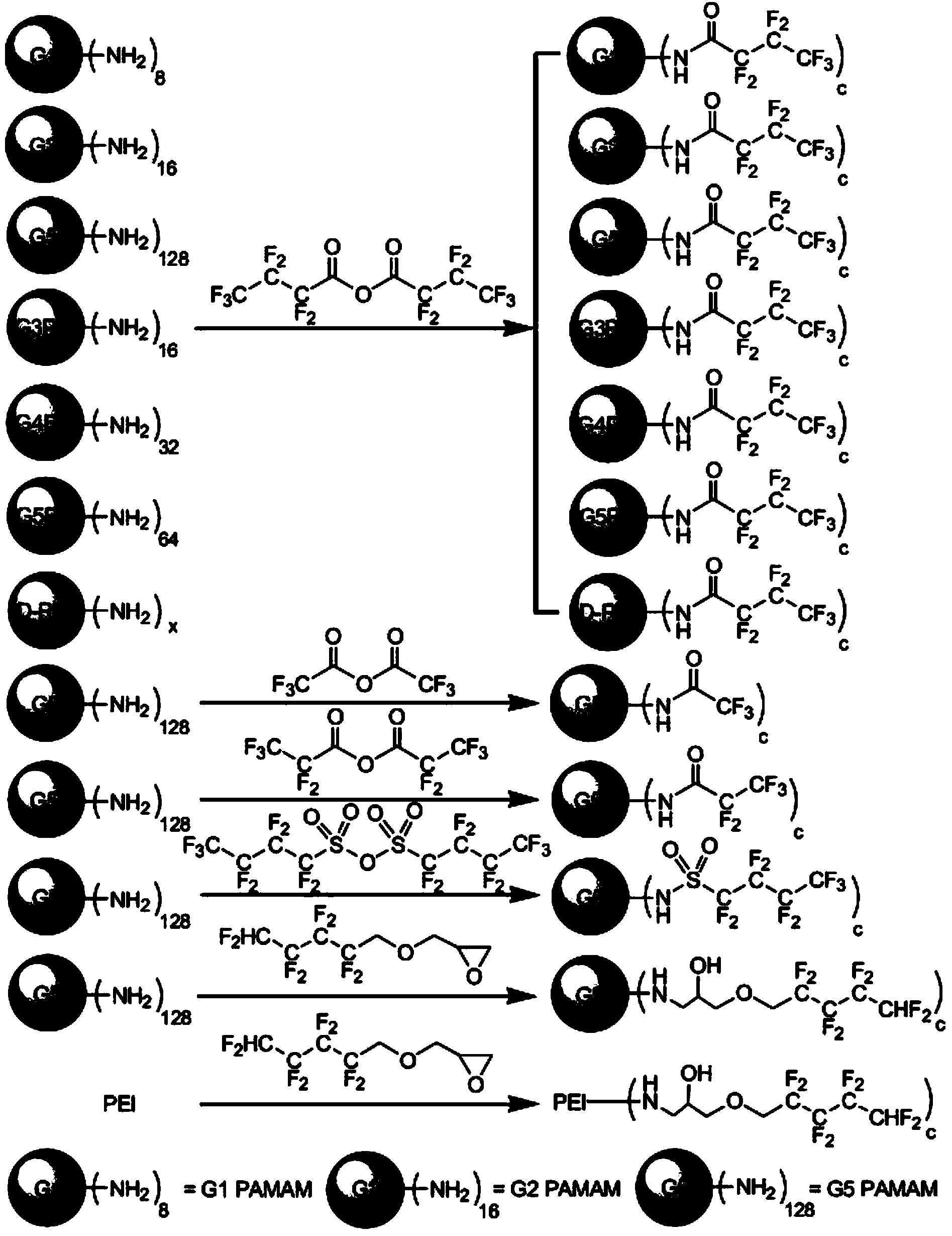 Fluorine-containing aliphatic chain-modified cationic polymer and application of fluorine-containing aliphatic chain-modified cationic polymer as gene carrier