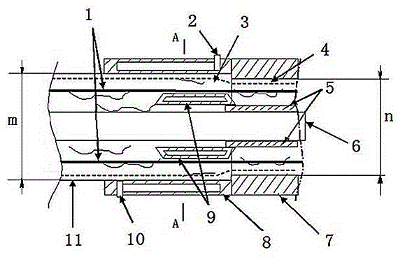 Large-section foamed plastic product extruding machine head