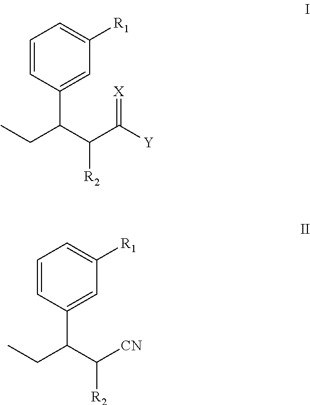 Intermediate used for preparing tapentadol or analogues thereof