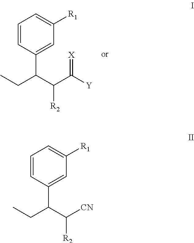 Intermediate used for preparing tapentadol or analogues thereof