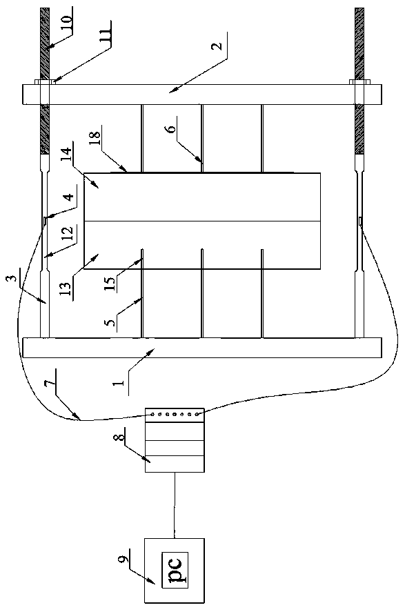 Static cracking agent expansion pressure test device and method