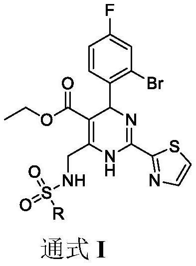 Dihydropyrimidine-sulfonamide derivatives, preparation method and application thereof