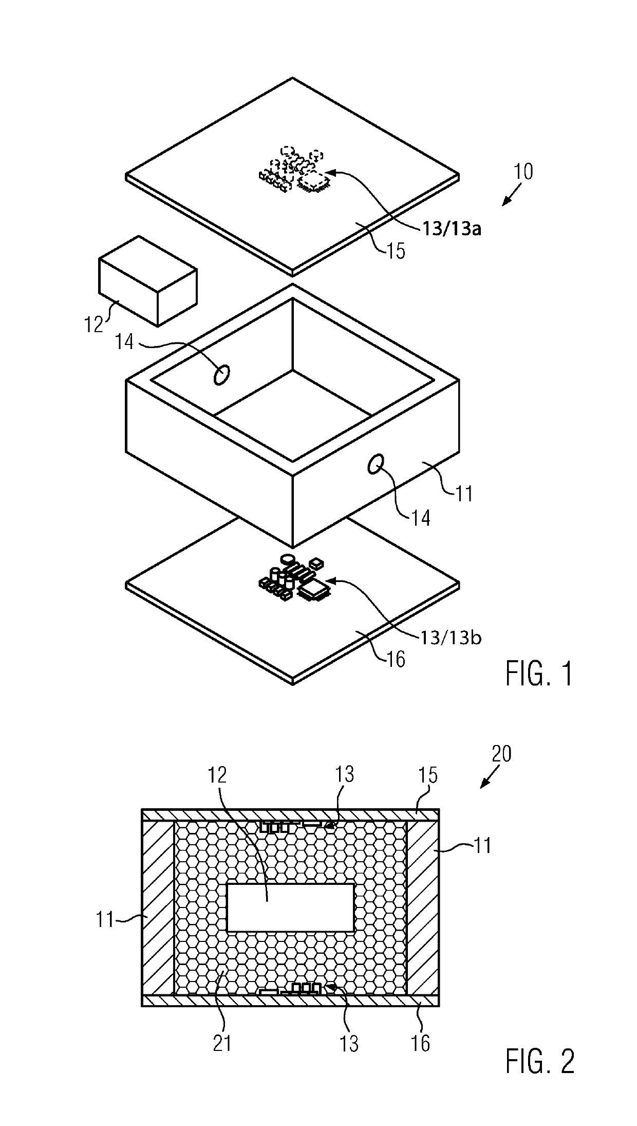 Method for embedding electronics into a puck and puck having embedded electronics