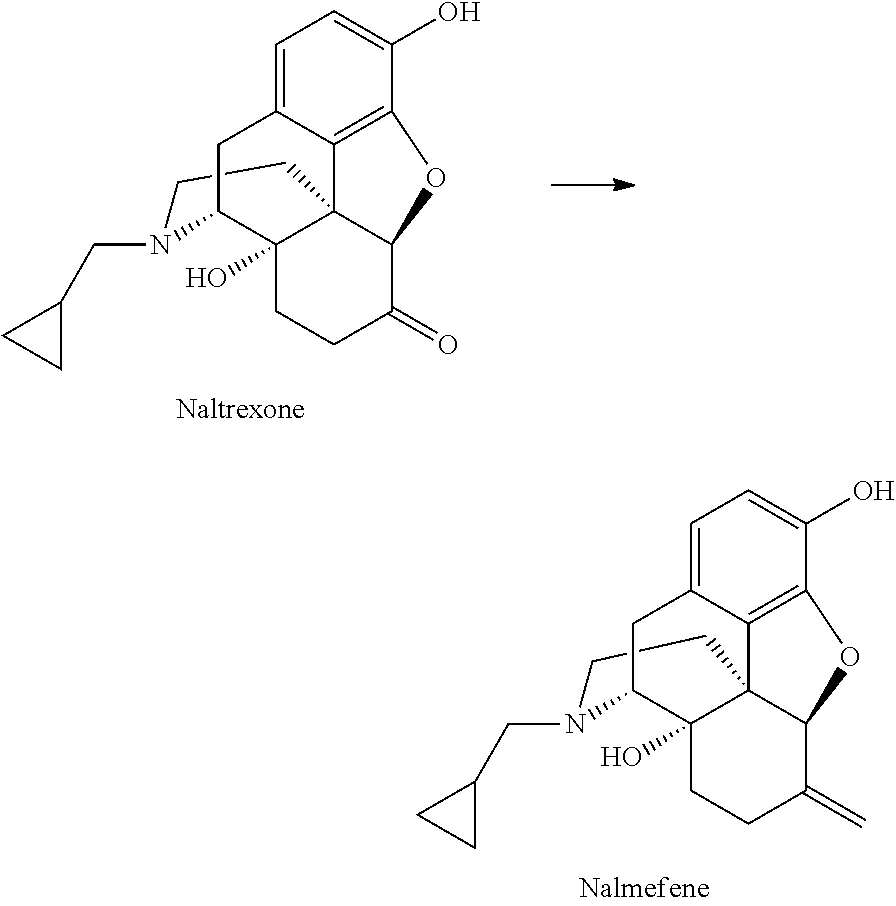 Preparation of nalmefene hydrochloride from naltrexone